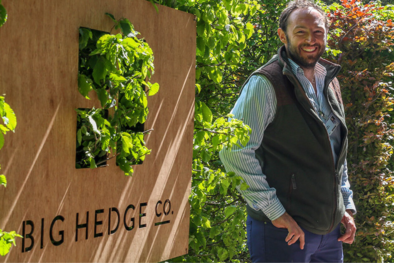 Big Hedge Co. Sign